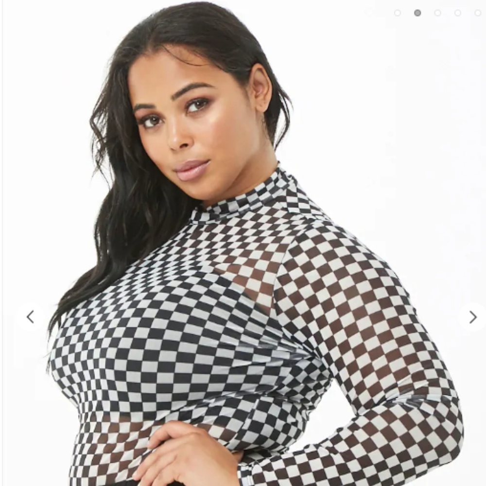 Checkered Bodysuit